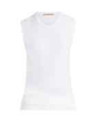 Matchesfashion.com Summa - Round Neck Fine Knit Sweater - Womens - White