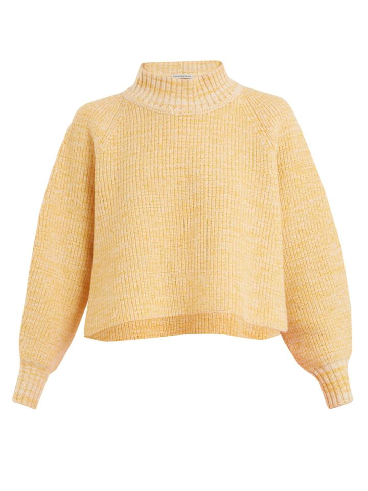 Vika Gazinskaya Cropped Wool Sweater