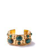Sylvia Toledano - Malachite Cuff Bracelet - Womens - Green Gold