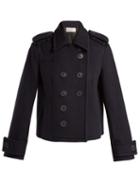 Matchesfashion.com Wales Bonner - Double Breasted Wool Jacket - Womens - Navy