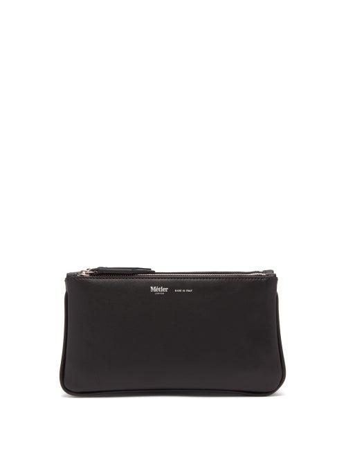 Matchesfashion.com Mtier - Small Things Trio Leather Pouch - Mens - Black Multi