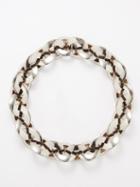 Alexander Mcqueen - Eyelet-chain Metal Choker Necklace - Womens - Silver