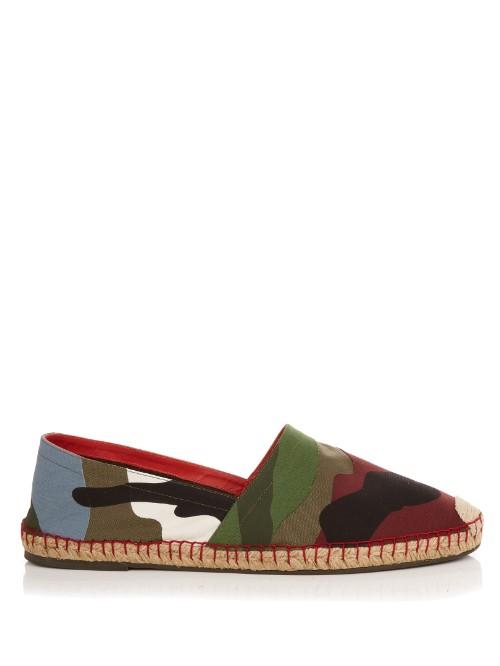 Valentino Camouflage-print Espadrilles