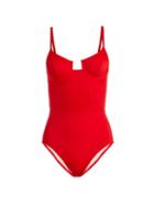 Matchesfashion.com Solid & Striped - X Re/done The Hollywood Underwired Swimsuit - Womens - Red