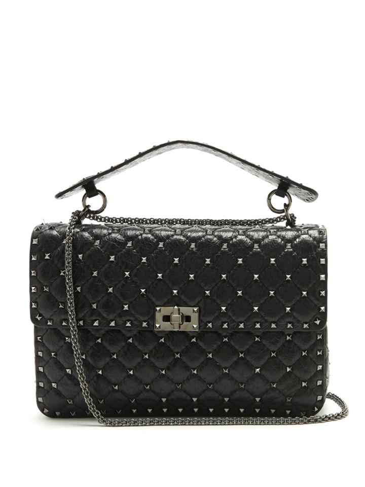 Valentino Rockstud Spike Large Quilted-leather Shoulder Bag