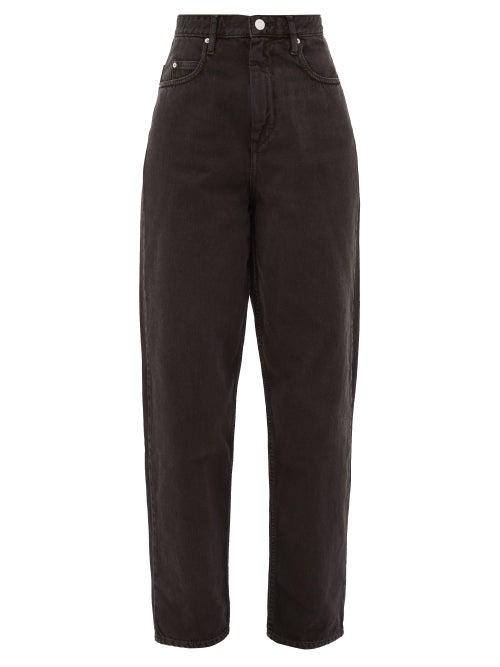 Matchesfashion.com Isabel Marant Toile - Corsy High-rise Boyfriend Jeans - Womens - Black