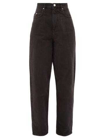 Matchesfashion.com Isabel Marant Toile - Corsy High-rise Boyfriend Jeans - Womens - Black