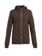 Matchesfashion.com Rick Owens Drkshdw - Gimp Zip Through Cotton Hooded Sweatshirt - Mens - Black