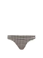 Matchesfashion.com Haight - Basic Gingham-check Jersey Bikini Briefs - Womens - Black White