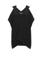 Roland Mouret Leo V-neck Crepe-marocain Top