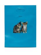 Matchesfashion.com Balenciaga - Kitten Print Leather Tote Bag - Womens - Blue Multi