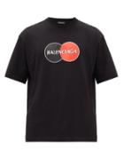 Matchesfashion.com Balenciaga - Logo-print Cotton-jersey T-shirt - Mens - Black