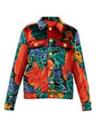 Matchesfashion.com M Missoni - Floral-print Upcycled-velvet Shirt Jacket - Womens - Red Multi