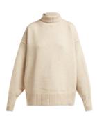 Matchesfashion.com The Row - Pheliana Cashmere Roll Neck Sweater - Womens - Beige