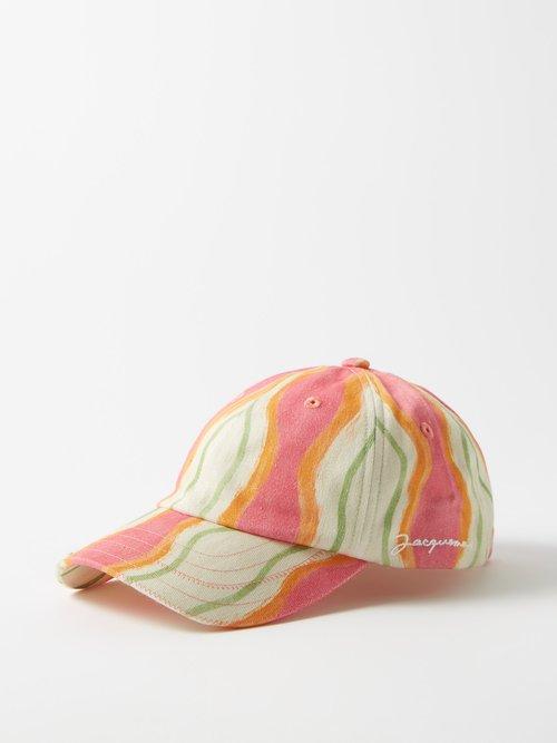 Jacquemus - La Casquette Printed Cotton Baseball Cap - Mens - Pink Multi