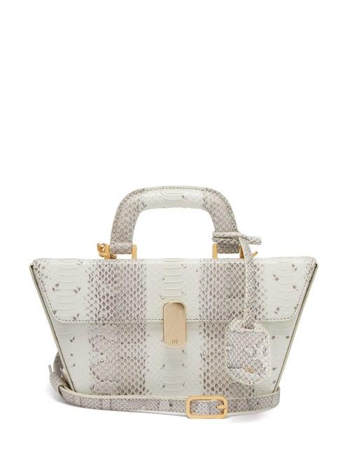 Matchesfashion.com Hillier Bartley - Cassette Watersnake Bag - Womens - Python