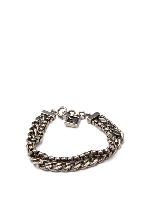 Matchesfashion.com Givenchy - G Charm Chain Bracelet - Mens - Silver