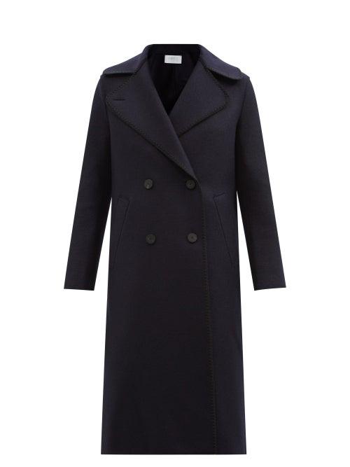 Harris Wharf London - Double-breasted Pressed-wool Coat - Womens - Navy