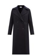 Harris Wharf London - Double-breasted Pressed-wool Coat - Womens - Navy