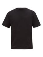 Matchesfashion.com Bottega Veneta - Logo-embroidered Cotton-jersey T-shirt - Mens - Black