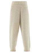 Lauren Manoogian - Knitted Cropped Trousers - Womens - Light Green