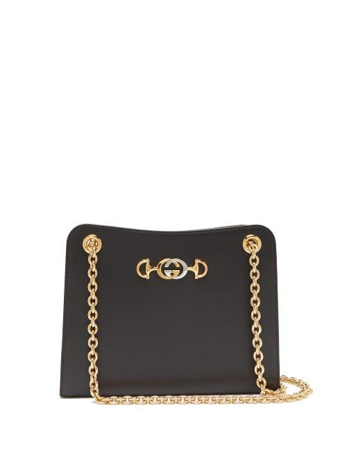 Matchesfashion.com Gucci - Zumi Small Leather Shoulder Bag - Womens - Black