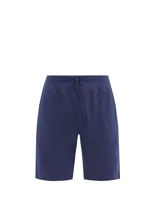 Matchesfashion.com Polo Ralph Lauren - Logo-embroidered Cotton-piqu Shorts - Mens - Navy