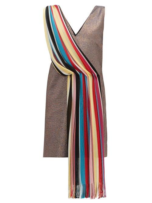 Matchesfashion.com M Missoni - Vintage Scarf Lam Mini Dress - Womens - Multi