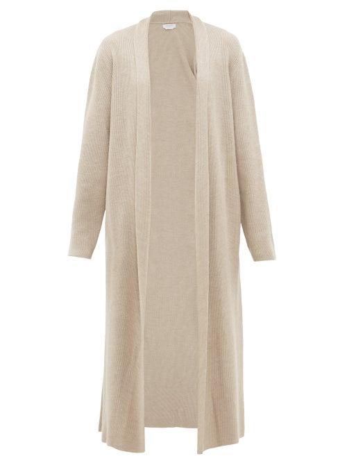 Matchesfashion.com Gabriela Hearst - Llorona Ribbed-cashmere Cardigan - Womens - Beige