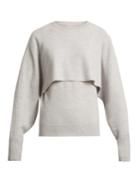 Chloé Layer Crew-neck Cashmere Sweater