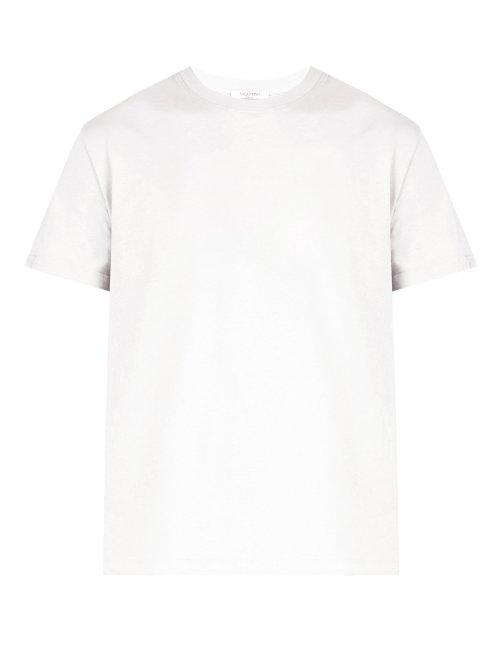 Matchesfashion.com Valentino - Rockstud Cotton T Shirt - Mens - White