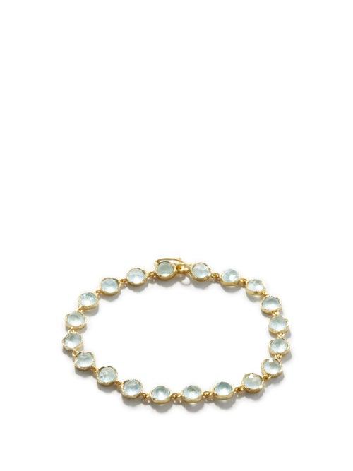 Ladies Fine Jewellery Irene Neuwirth - Aquamarine & 18kt Gold Bracelet - Womens - Blue