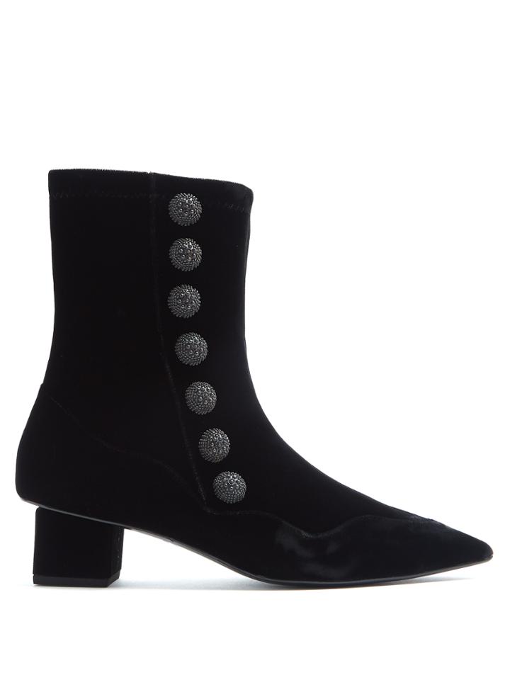 Rue St. Kingly Street Velvet Ankle Boots