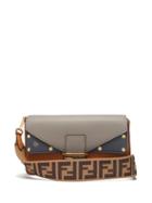 Matchesfashion.com Fendi - Baguette Tri Colour Leather Bag - Womens - Tan Multi