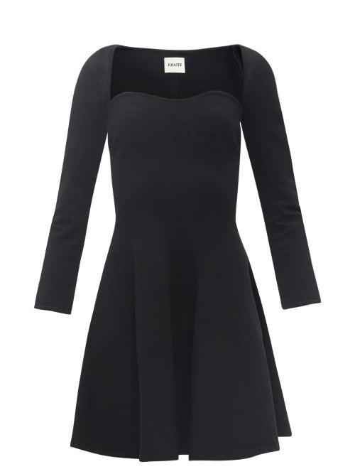 Ladies Rtw Khaite - Dylan Sweetheart-neckline Jersey Dress - Womens - Black