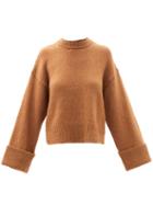 Matchesfashion.com Frame - Leon Dropped-shoulder Wool-blend Sweater - Womens - Camel