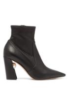 Matchesfashion.com Nicholas Kirkwood - Miri Faux Pearl-embellished Leather Boots - Womens - Black