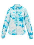 Matchesfashion.com Arizona Love - Alba Tie-dye Cotton Shirt - Womens - Blue Print