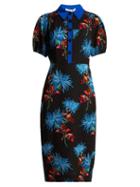 Matchesfashion.com Diane Von Furstenberg - Hewes Crepe Midi Dress - Womens - Black Print