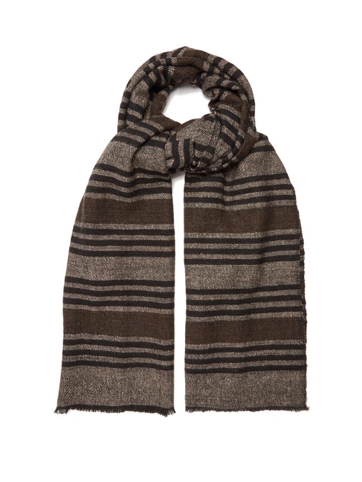 Denis Colomb Namache Striped Cashmere-blend Scarf