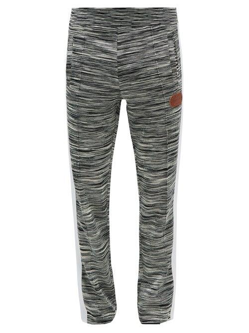 Palm Angels - X Missoni Space-dye Knitted Track Pants - Mens - Grey