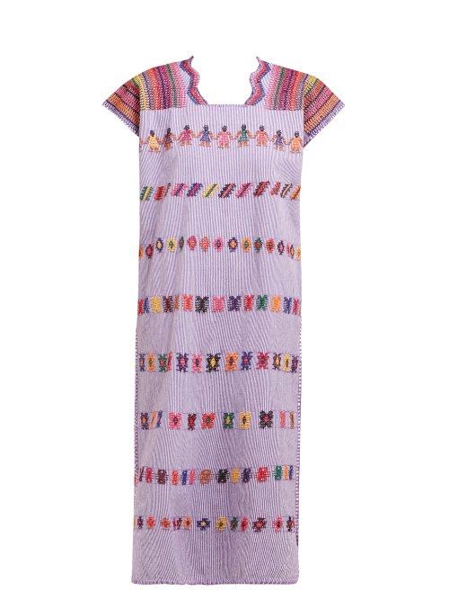 Matchesfashion.com Pippa Holt - No. 128 Embroidered Cotton Kaftan - Womens - Multi