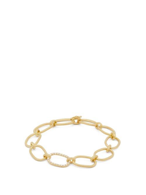 Matchesfashion.com Irene Neuwirth - Diamond & 18kt Gold Link Bracelet - Womens - Gold