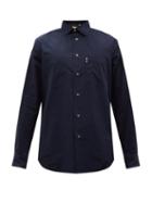 Paul Smith - Artist-stripe Cotton-poplin Shirt - Mens - Navy