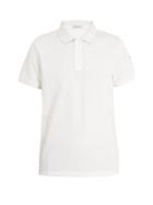 Matchesfashion.com Moncler - Contrast Reverse Collar Cotton Piqu Polo Shirt - Mens - White