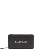 Balenciaga Everyday Logo-print Zip-around Leather Wallet