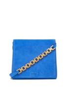 Jil Sander - Small Suede Shoulder Bag - Womens - Blue