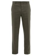 Matchesfashion.com Joseph - Jack Tailored Flannel Trousers - Mens - Khaki