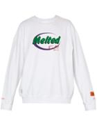 Matchesfashion.com Heron Preston - Melted Print Cotton Sweatshirt - Mens - White
