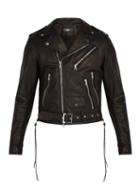 Matchesfashion.com Amiri - Leather Biker Jacket - Mens - Black